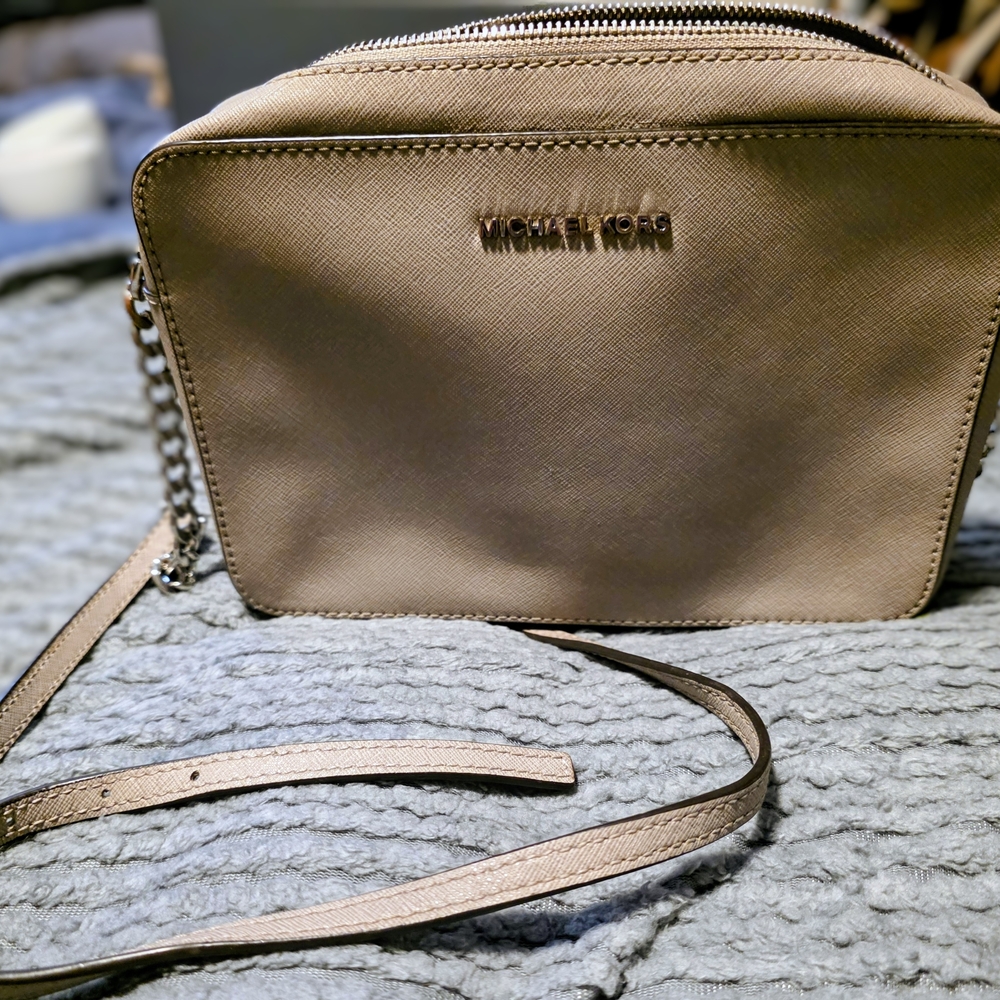 Michael Kors Beige Crossbody Bag
